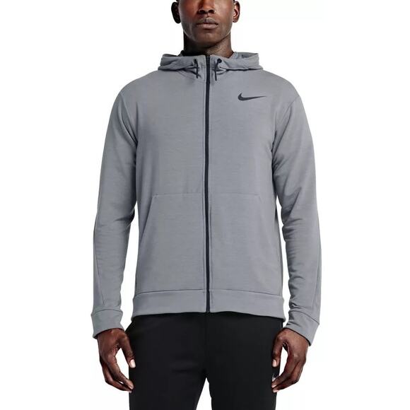 Hooded sweatshirt Nike DRI-FIT TRAINING FLEECE FZ HDY men’s medium hoodie - Picture 1 of 7